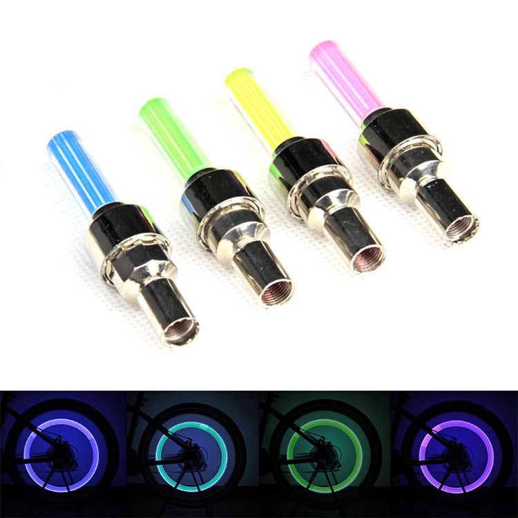 Bicycle Valve Lamp Monochrome Valve Lamp Car Tire Lamp Hot Wheels