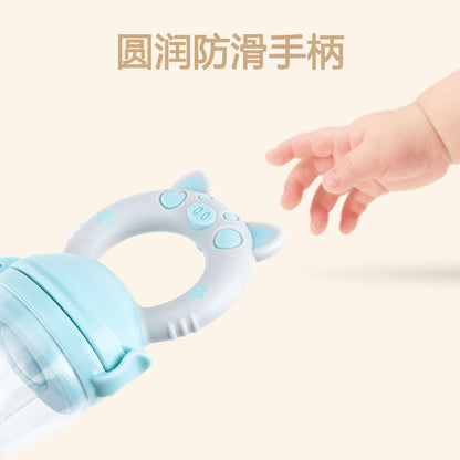 Baby Teether Fruit And Vegetable Bite Bag Food Eating Fruit Molar Stick Baby Food Supplement Bite Bag With M Mouthpiece
