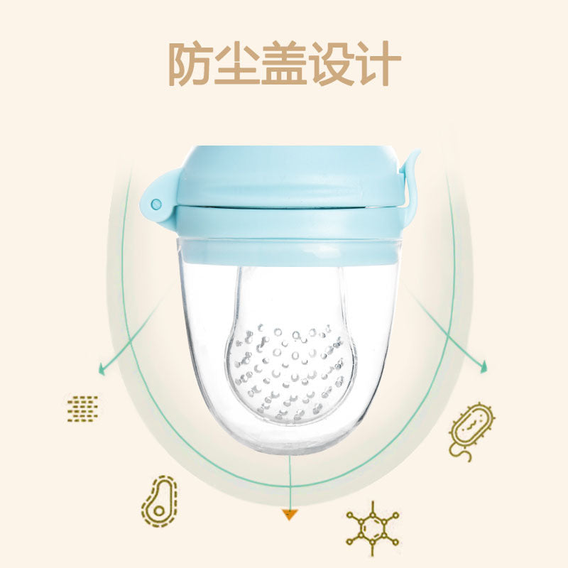 Baby Teether Fruit And Vegetable Bite Bag Food Eating Fruit Molar Stick Baby Food Supplement Bite Bag With M Mouthpiece