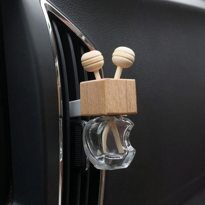 Creative Air Outlet Perfume Clip Car Perfume Bottle Empty Bottle Glass Bottle Car Perfume Bottle Clip
