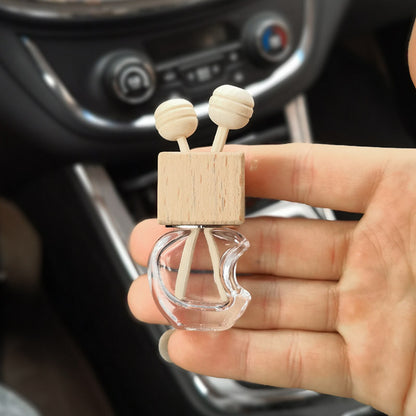 Creative Air Outlet Perfume Clip Car Perfume Bottle Empty Bottle Glass Bottle Car Perfume Bottle Clip
