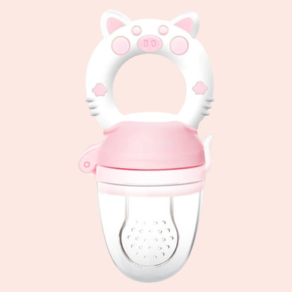 Baby Teether Fruit And Vegetable Bite Bag Food Eating Fruit Molar Stick Baby Food Supplement Bite Bag With M Mouthpiece