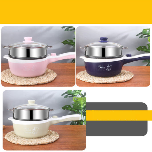 Multifunctional Electric Cooking Pot Home Dormitory Frying And Frying Mini Non-stick Small Electric Frying Pan Electric Heating Pot Electric Hot Pot