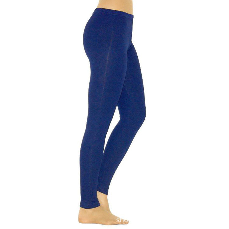 Women's Solid Color Leggings Elastic Pants Leggings