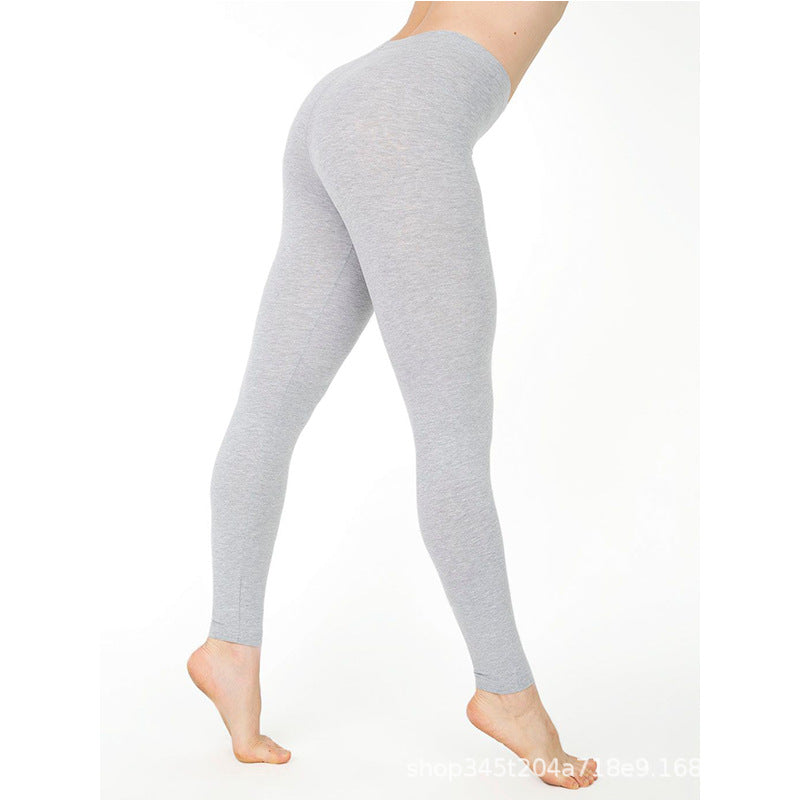 Women's Solid Color Leggings Elastic Pants Leggings