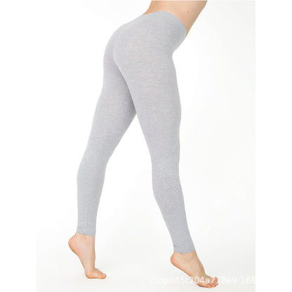 Women's Solid Color Leggings Elastic Pants Leggings