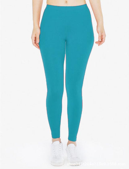 Women's Solid Color Leggings Elastic Pants Leggings