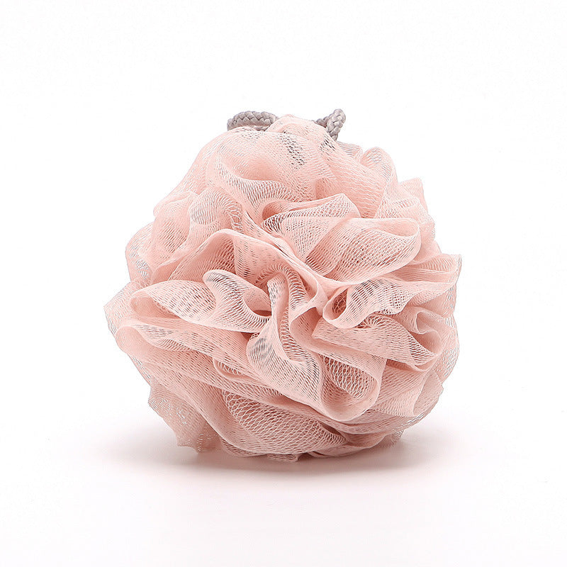 50g Plain Bath Ball Soft Bath Flower Large Bath Bath Ball Solid Color Bubble Net Back Rubbing Back Ball