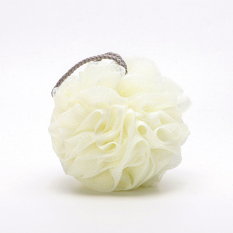 50g Plain Bath Ball Soft Bath Flower Large Bath Bath Ball Solid Color Bubble Net Back Rubbing Back Ball
