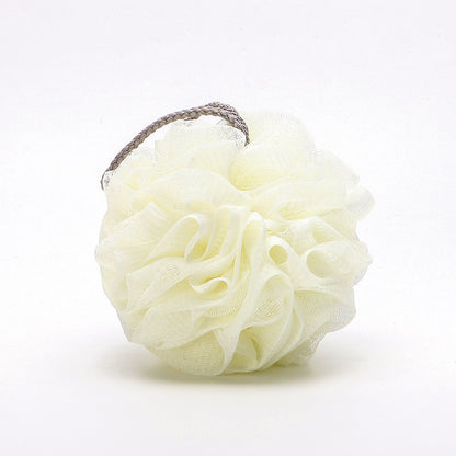 50g Plain Bath Ball Soft Bath Flower Large Bath Bath Ball Solid Color Bubble Net Back Rubbing Back Ball
