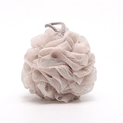 50g Plain Bath Ball Soft Bath Flower Large Bath Bath Ball Solid Color Bubble Net Back Rubbing Back Ball