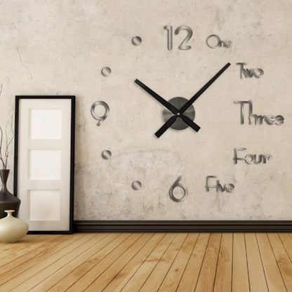 Creative Diy Acrylic Clock 3D Personality Home Decoration Wall Stickers Wall Clock