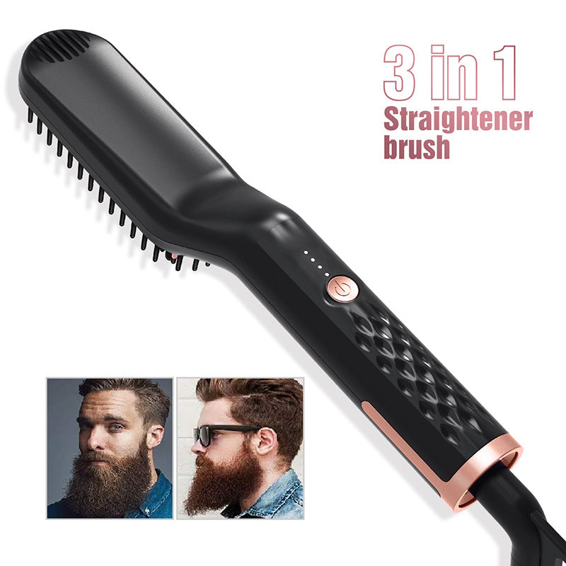 Amazon New Multifunctional Men's Personal Care Straight Hair Comb Hair Style Comb Beard Styling Comb