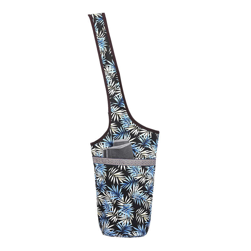 Yoga Mat Bag Casual Fashion Canvas Yoga Bag Backpack with Large Size Zipper Pocket Fit Most Size Mats Yoga Mat Tot