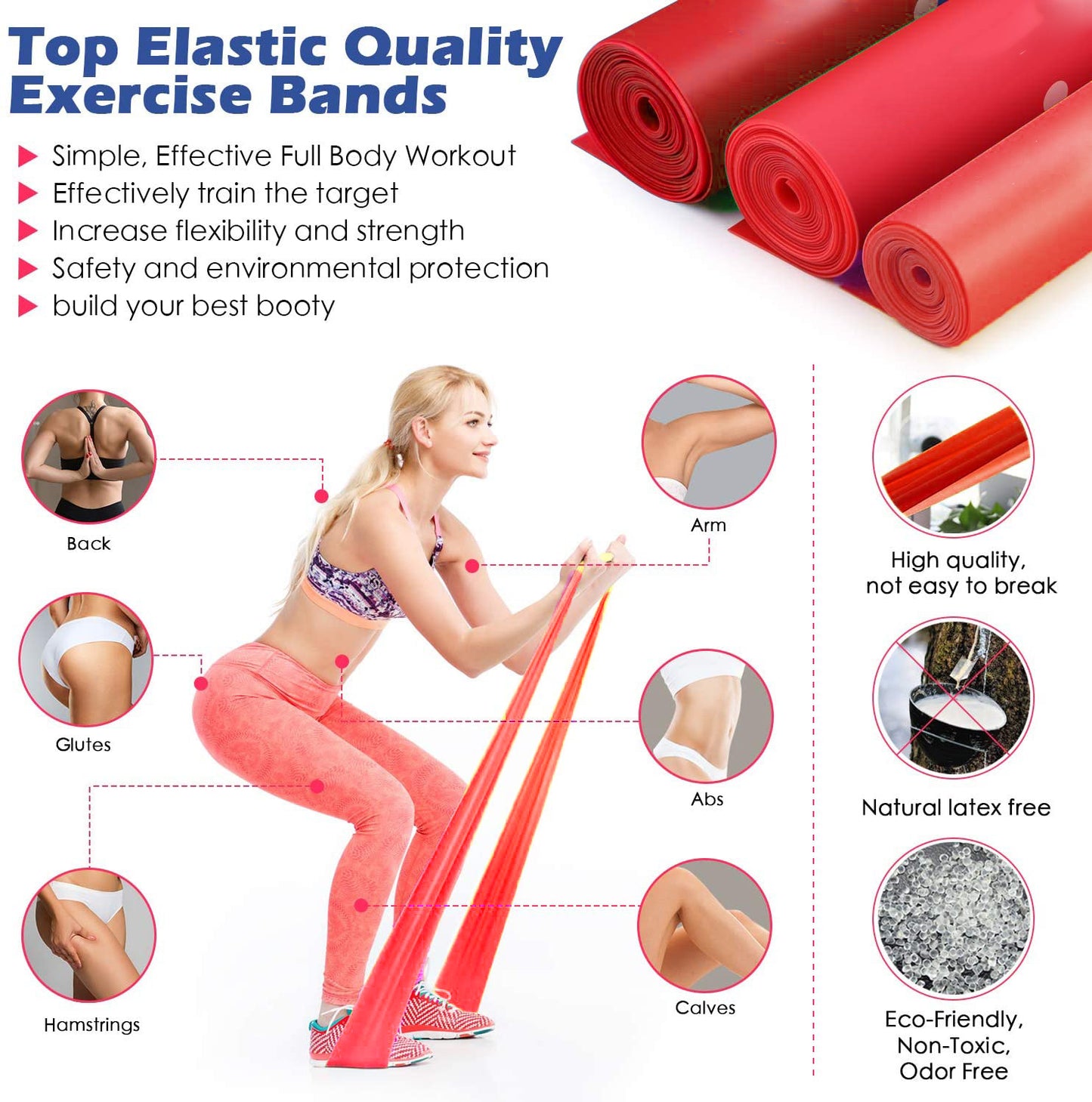Yoga Rally Band Elastic Band Fitness Men And Women Resistance Band Strength Training Stretching Band Latex Rally Rope Rally Sheet