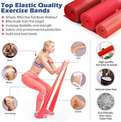 Yoga Rally Band Elastic Band Fitness Men And Women Resistance Band Strength Training Stretching Band Latex Rally Rope Rally Sheet