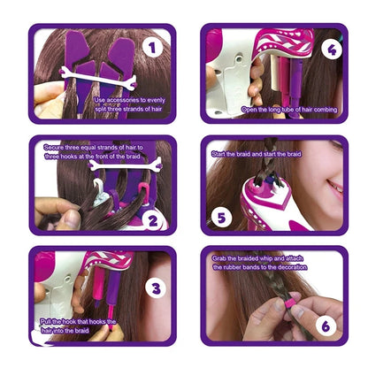 Girl Automatic Hair Braider Electric DIY Hair Weave Machine Twist Knitting Roll Twisted Braiding Hair Styling Tools Girl Gift|Beauty &amp;amp;amp;amp;amp;amp;amp;amp;amp; Fashion Toys|