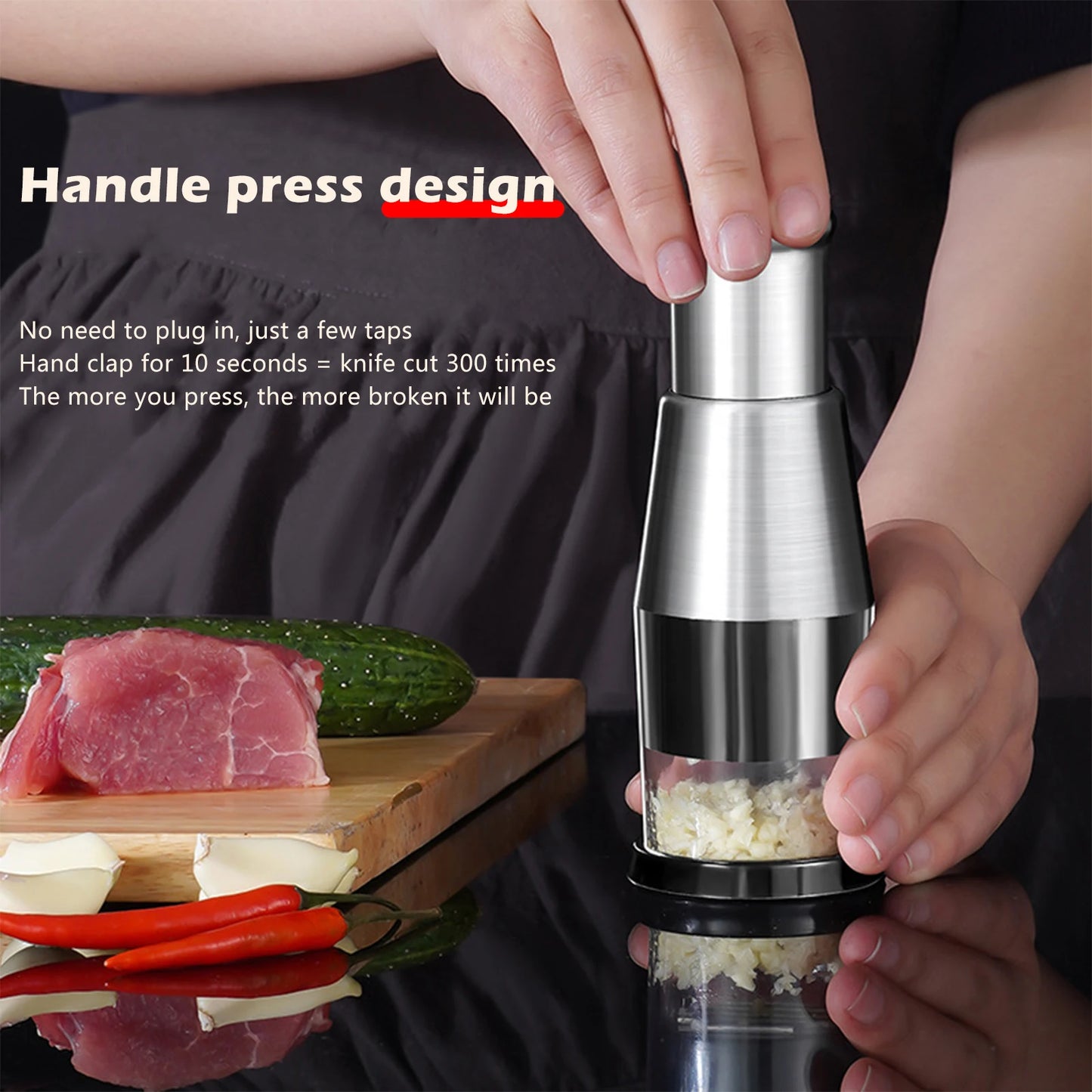 Manual Onion Chopper Garlic Crusher Pressing Handheld Food Chopper Slicer Dicer Mixer Kitchen Vegetable Slicer Peeler Tools| |   - AliExpress