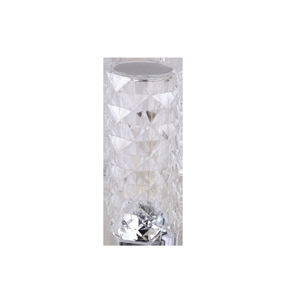 Spanish Acrylic Rose Crystal Table Lamp Touch Led Atmosphere Table Diamond Pat Light