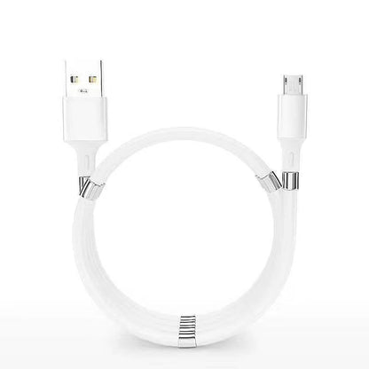 Magnetic Storage Data Cable New Magic Rope Silicone Magnetic Fast Charging Cable