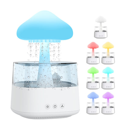 Clouds Humidifier Raindrops Colorful Night Light Rain Humidification Aromatherapy Machine Essential Oil Aromatherapy Humidifier