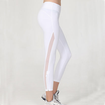 New Spring Yoga Pants Women's Hip-lifting Sports Fitness Wear Slimming Tight High Waist Foot Cropped Pants