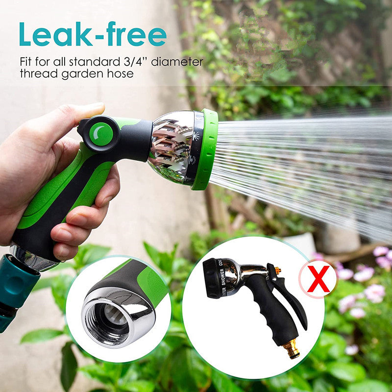 Garden Zinc Alloy 10 Function Car Wash Water Gun Pet Cleaning High Pressure Water Gun Garden Cleaning Flushing Foam Water Gun