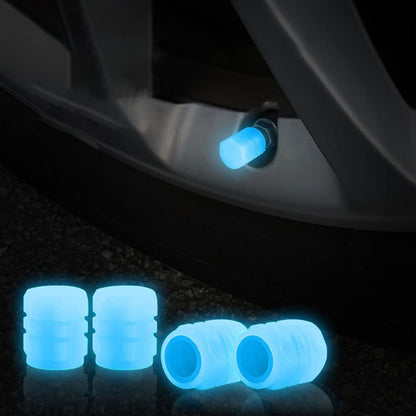 Car Tire Valve Cover Universal Car Valve Cap Luminous Valve Core