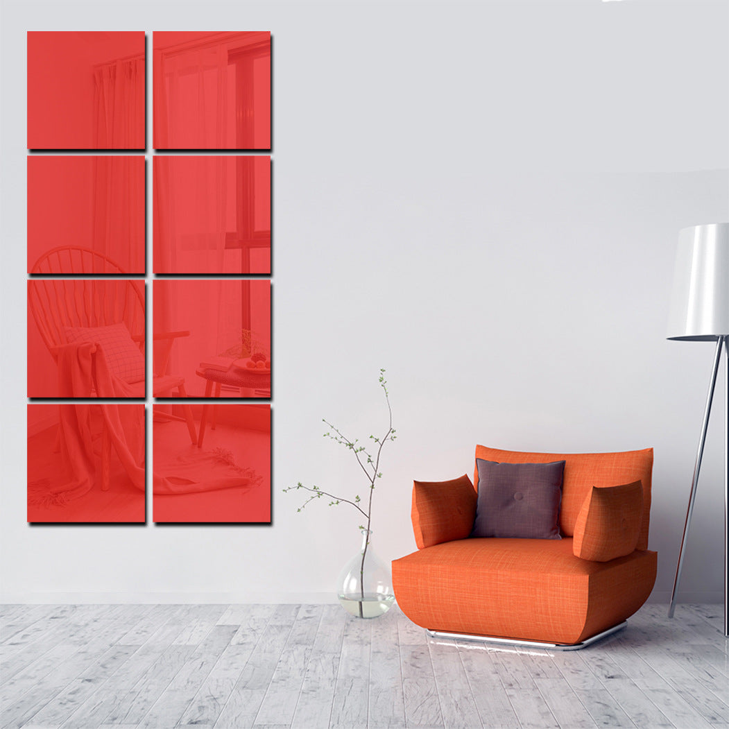 Square Acrylic Mirror Wall Sticker