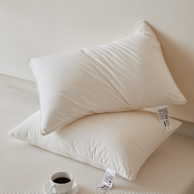 Five-star Hotel Pillow New Cotton Single Pillow Pillow Core Non-collapse Pure Cotton Home Dormitory Pillow Wholesale