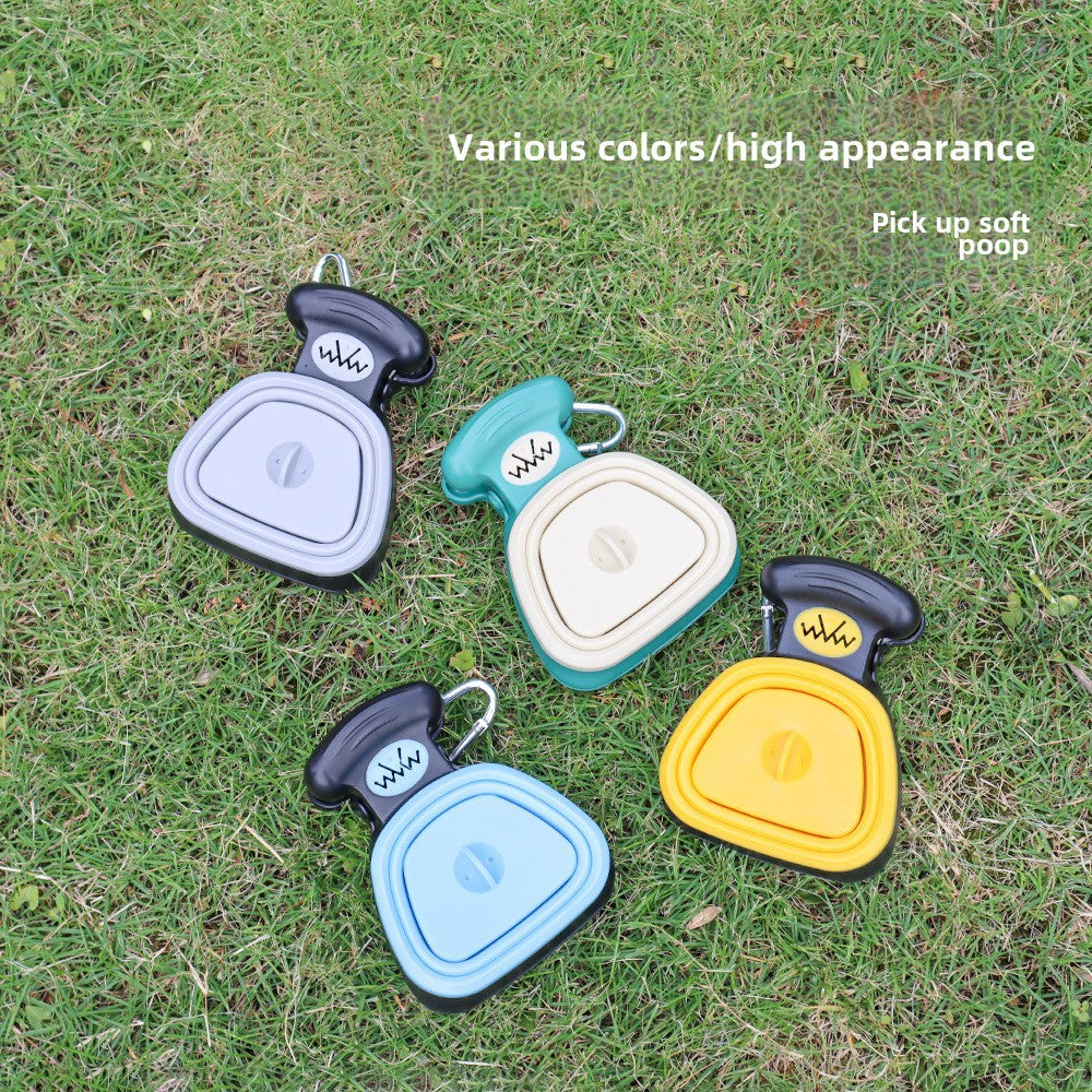 Pet Toilet Picker Out Walking Dog Excrement Picker Folding Portable Toilet Picker Garbage Bag Shovel Excrement Tool