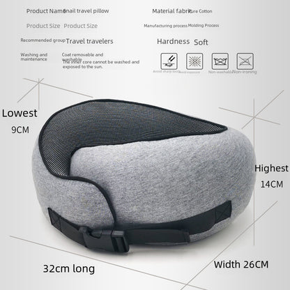 Memory Foam U-shaped Pillow Can Be Stored U-shaped Pillow Neck Pillow Travel Aircraft Travel Pillow Nap Cervical Neck Pillow