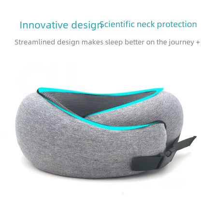Memory Foam U-shaped Pillow Can Be Stored U-shaped Pillow Neck Pillow Travel Aircraft Travel Pillow Nap Cervical Neck Pillow