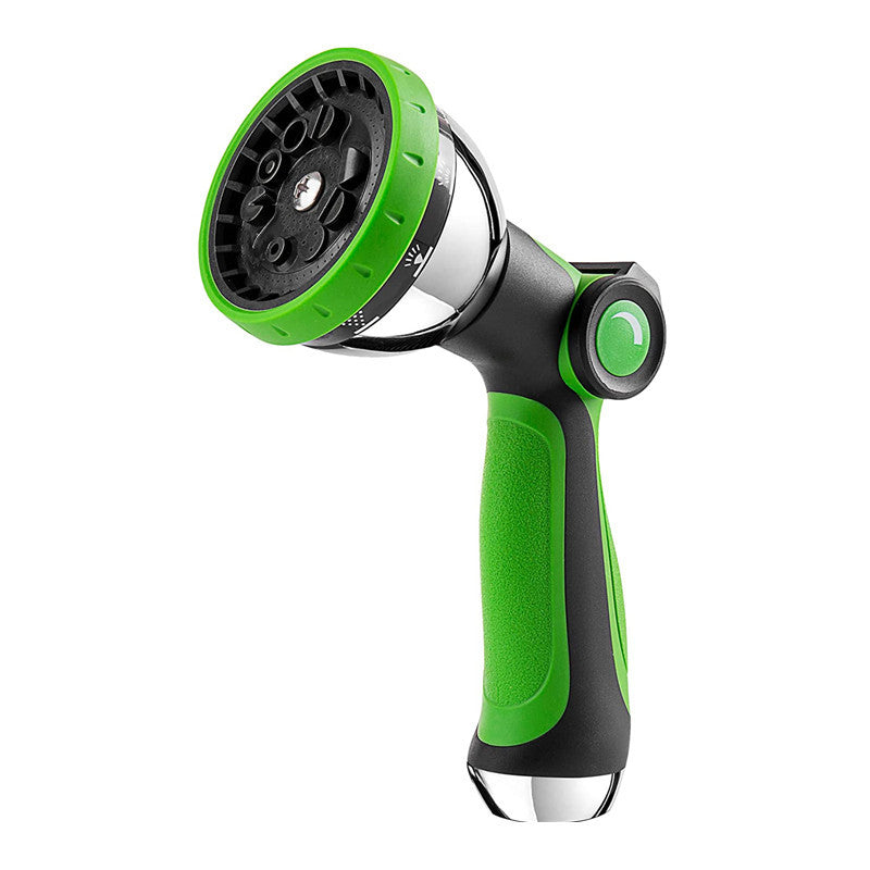 Garden Zinc Alloy 10 Function Car Wash Water Gun Pet Cleaning High Pressure Water Gun Garden Cleaning Flushing Foam Water Gun