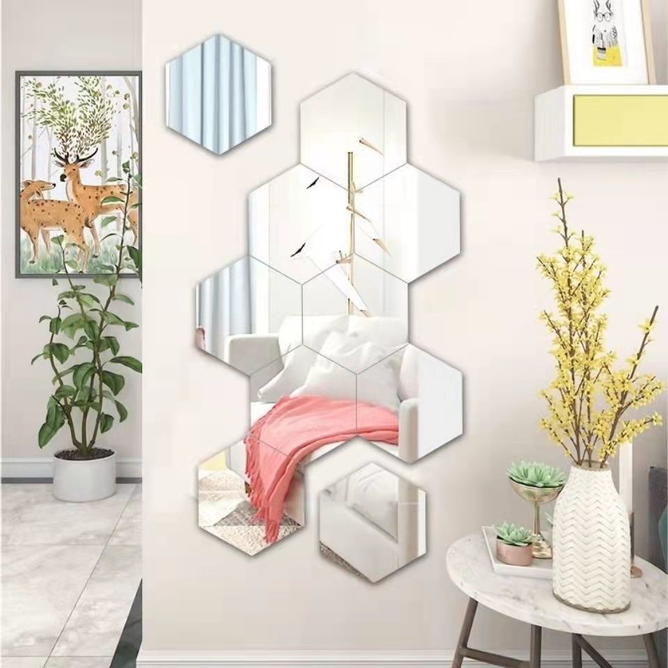 Mirror Wall Self-adhesive Hexagonal Acrylic