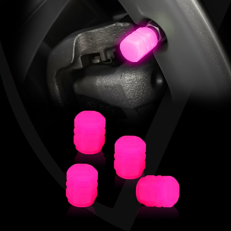 Car Tire Valve Cover Universal Car Valve Cap Luminous Valve Core