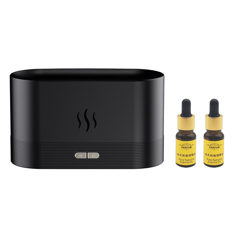 New Simulation Of Heavy Fog Flame Humidifier Aromatherapy Machine USB Flame Atmosphere Lamp Home Office Humidification Aromatherapy