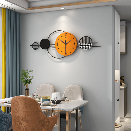 Wall Clock Sofa Background Wall Pendant Restaurant Wall Painting Atmospheric Wall Clock Living Room Decoration Clock Watch