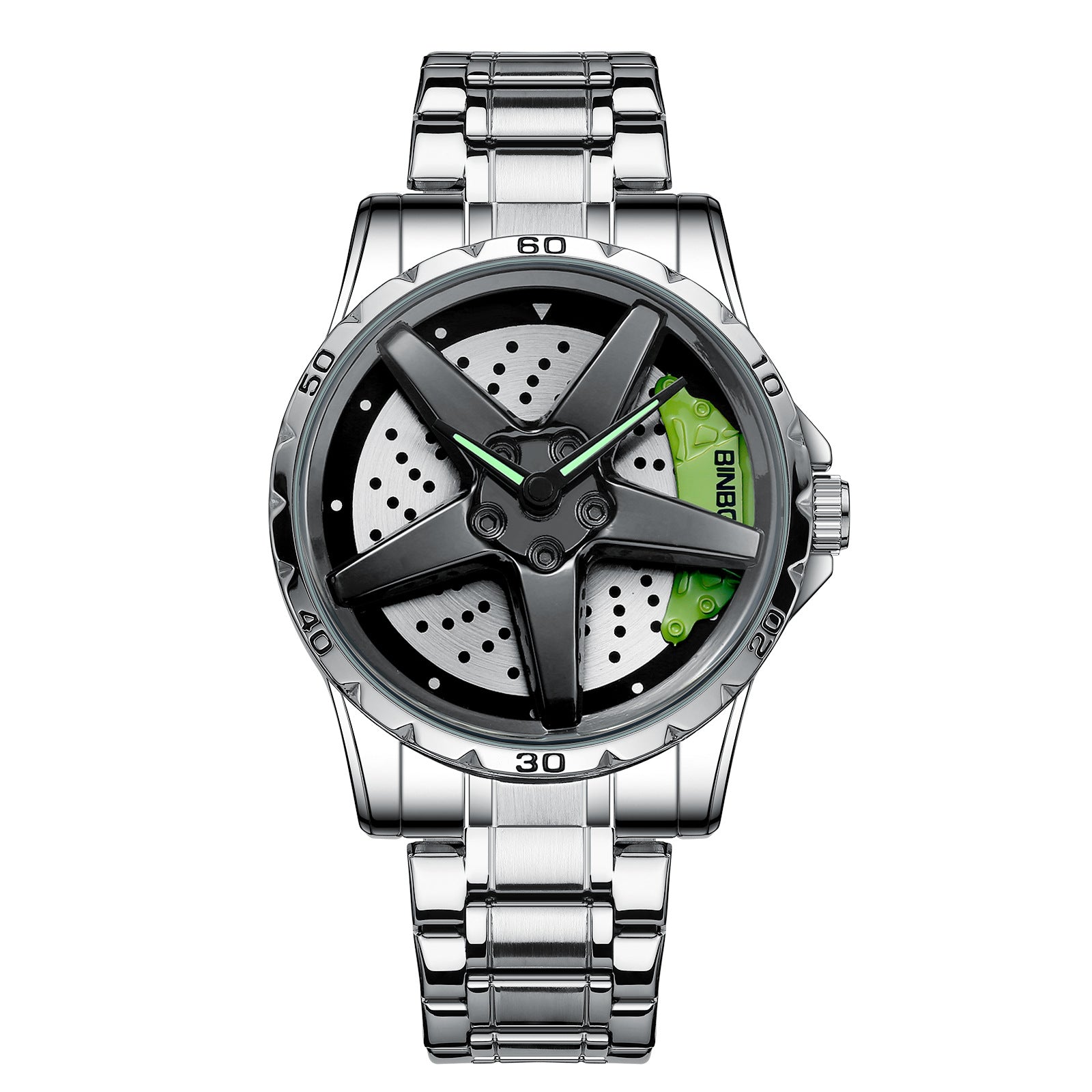 Locomotive Car Wheel Men&amp;#039;s Watch