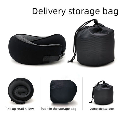 Memory Foam U-shaped Pillow Can Be Stored U-shaped Pillow Neck Pillow Travel Aircraft Travel Pillow Nap Cervical Neck Pillow