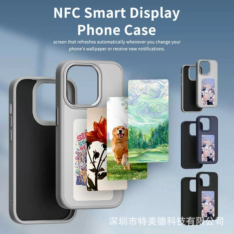 Four-color Ink Screen Smart Phone Case NFC Transmission 15promax Creative Apple Phone Case