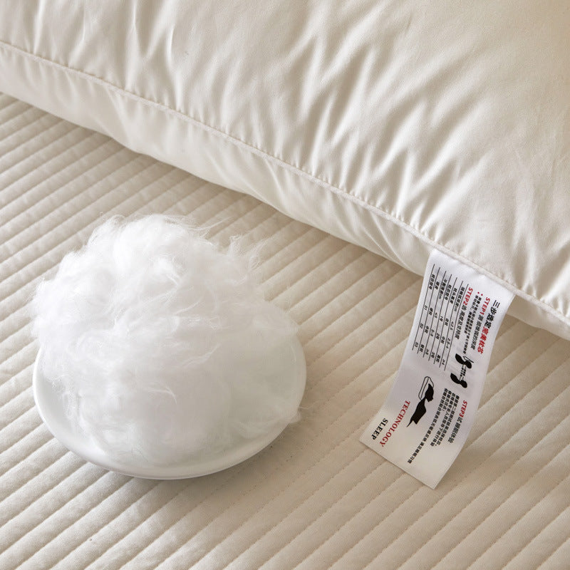 Five-star Hotel Pillow New Cotton Single Pillow Pillow Core Non-collapse Pure Cotton Home Dormitory Pillow Wholesale