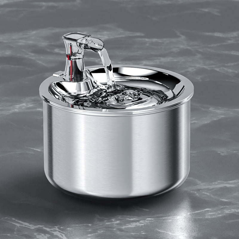 All Stainless Steel Cat Water Dispenser Ten-fold Filter Constant Temperature Pet Water Dispenser 304 Stainless Steel Cat And Dog Water Dispenser