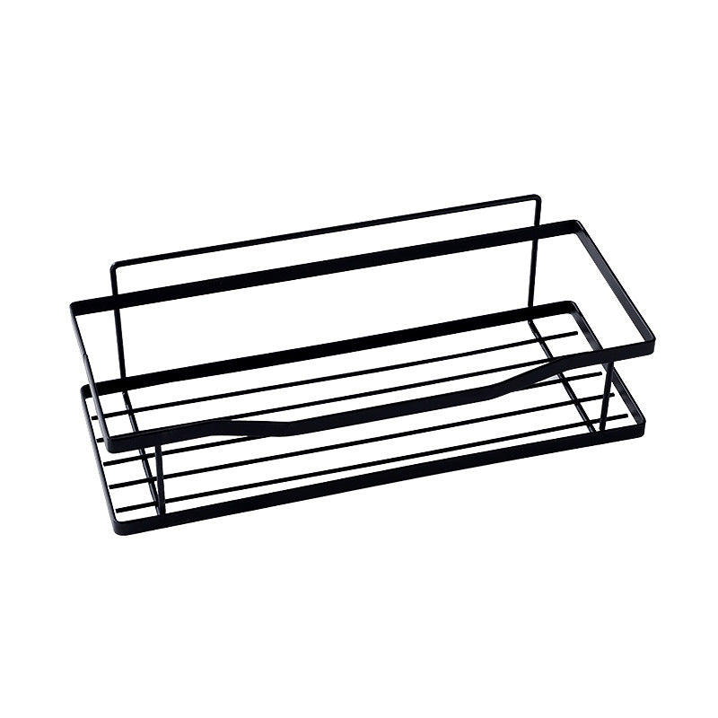 Iron Art Punch-free Toilet Rack Soap Rack Home Kitchen Seasoning Bottle Storage Rack Bathroom Rack