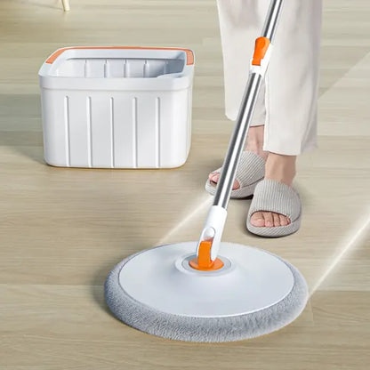 Sewage Separation Lazy Household Hand-free Mopping Artifact Rotating Mop Flat Water Absorbent Mop With Bucket