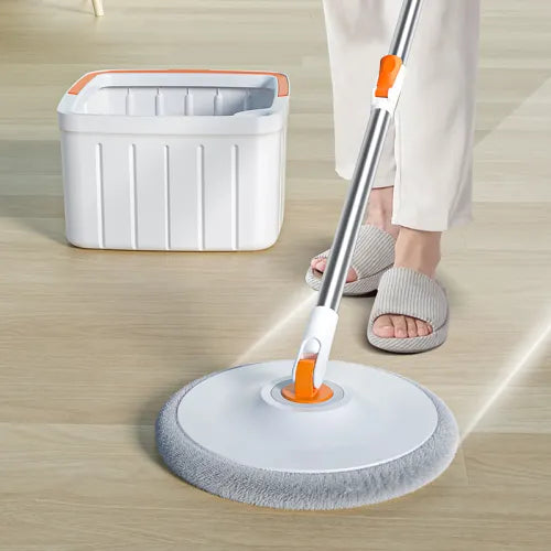 Sewage Separation Lazy Household Hand-free Mopping Artifact Rotating Mop Flat Water Absorbent Mop With Bucket