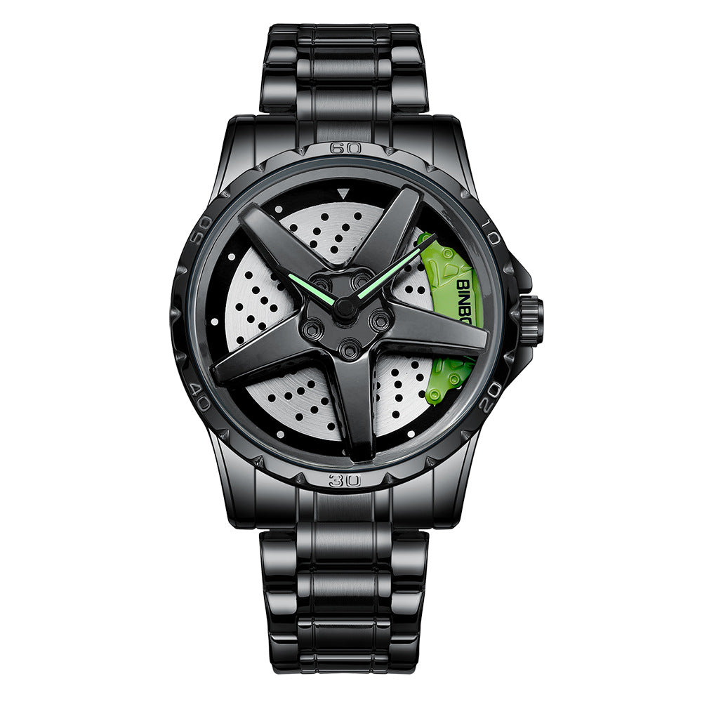 Locomotive Car Wheel Men&amp;#039;s Watch