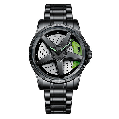 Locomotive Car Wheel Men&amp;#039;s Watch