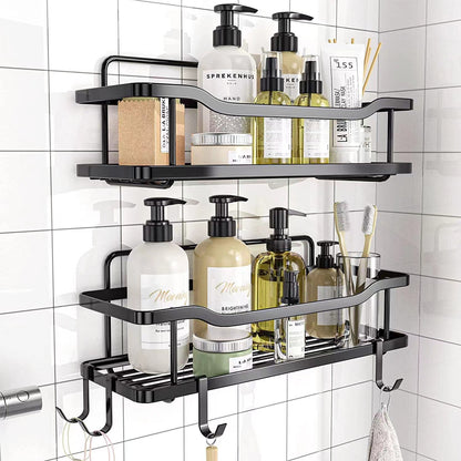 Iron Art Punch-free Toilet Rack Soap Rack Home Kitchen Seasoning Bottle Storage Rack Bathroom Rack
