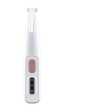Waterproof LED Light Dog And Cat Foot Shaver Pet Shaving Sole Hair Rechargeable Electric Clipper With Light Dog Hair Trimming